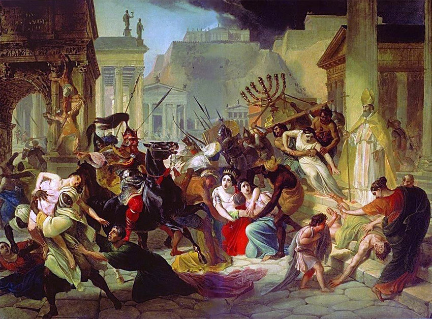 Karl Pavlovich Brjullov, Mise à sac de Rome par Genséric en 455